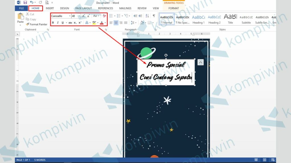 Detail Membuat Gambar Dengan Ms Word Nomer 8