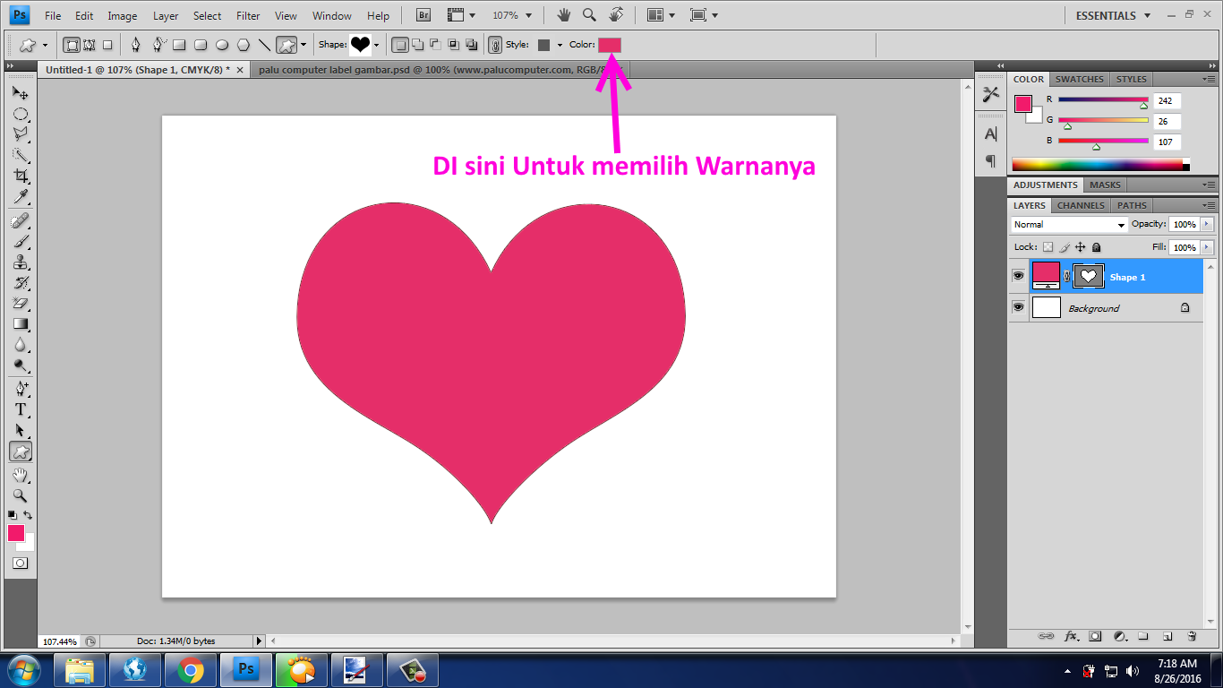 Detail Membuat Gambar Hati Photoshop Nomer 2