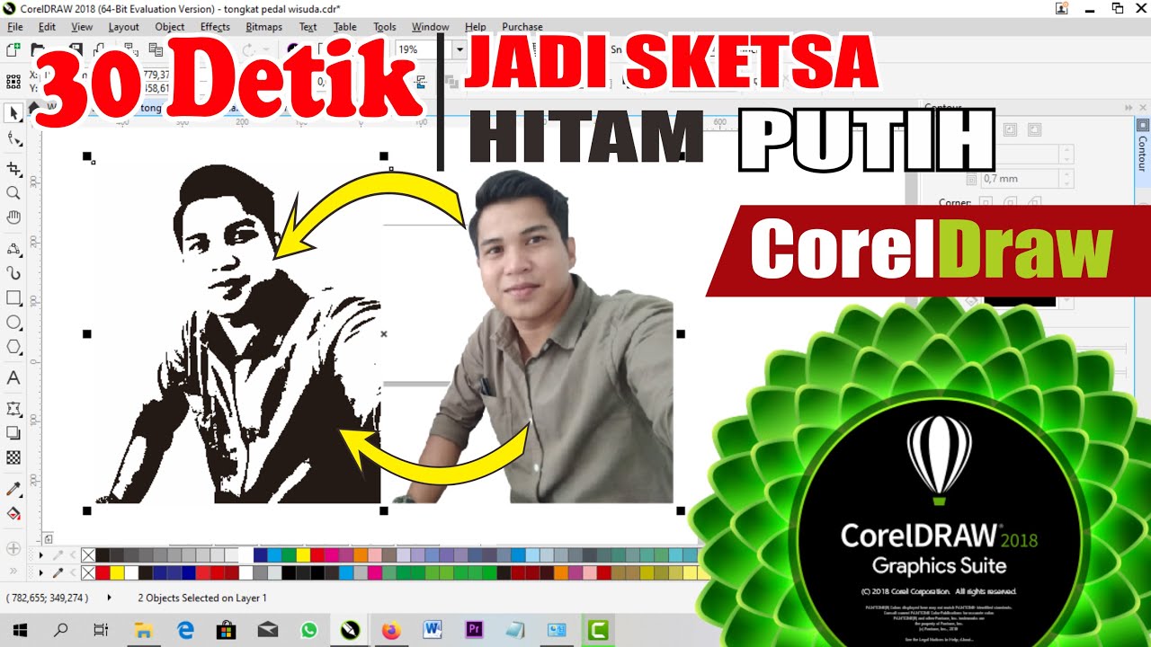 Detail Membuat Gambar Hitam Putih Corel Nomer 4