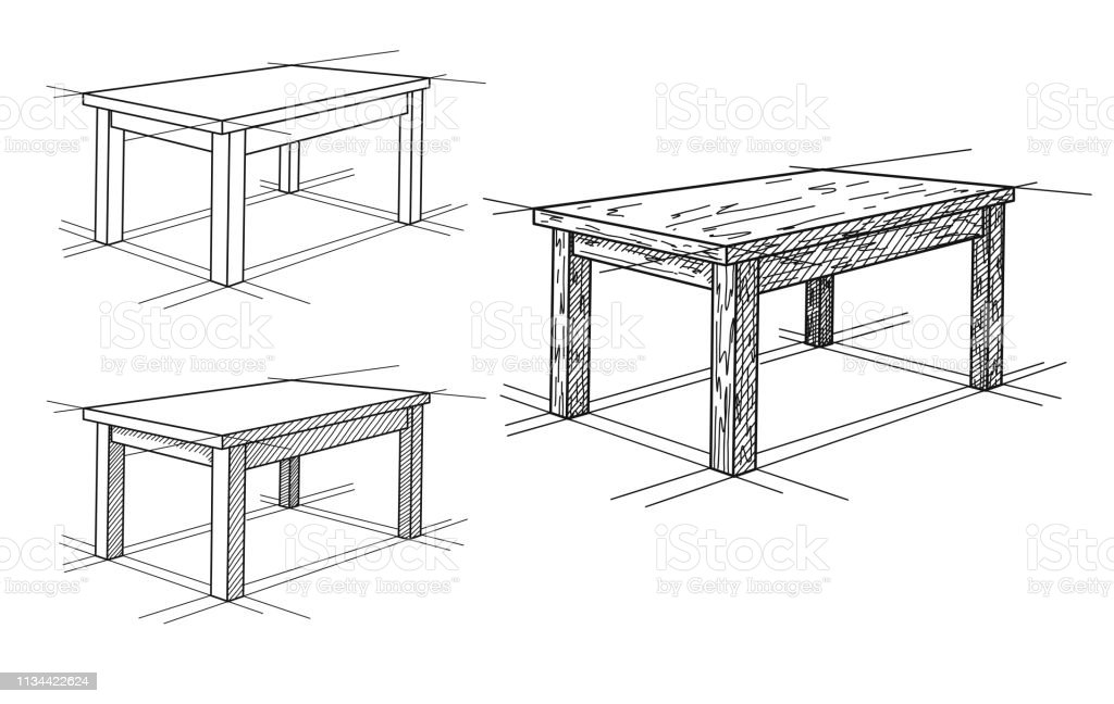 Detail Membuat Gambar Meja Persfektif Nomer 9