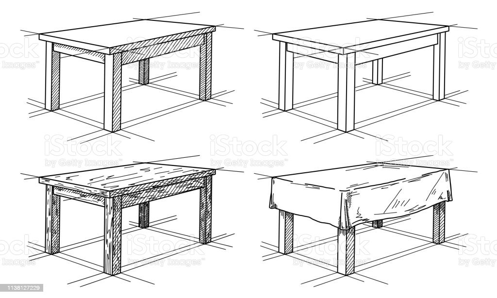 Detail Membuat Gambar Meja Perspektif Nomer 6