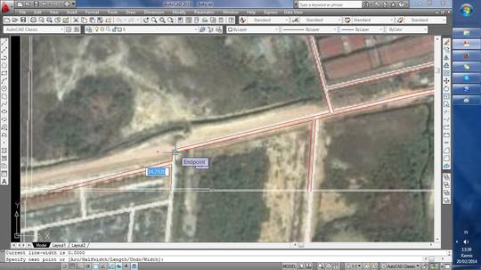 Detail Membuat Gambar Peta Dari Google Earth Ke Autocad Nomer 17