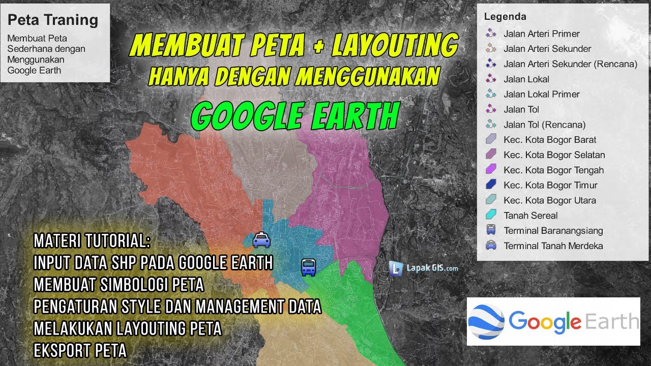 Detail Membuat Gambar Peta Dari Google Earth Ke Autocad Nomer 19