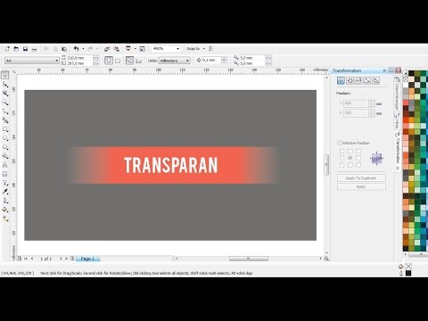 Membuat Gambar Transparan Pinggir Pada Coreldraw X7 - KibrisPDR