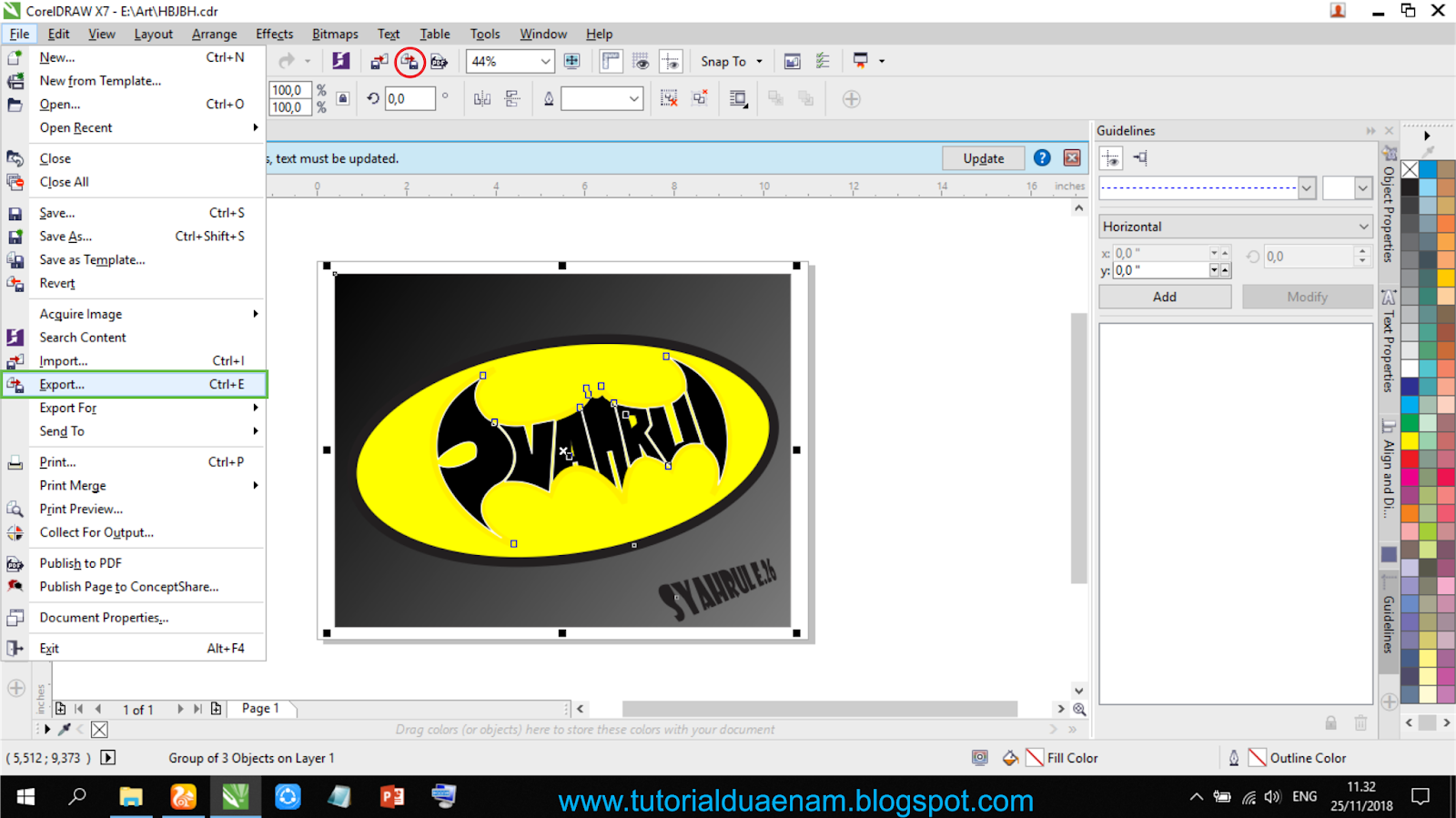 Detail Membuat Gambar Transparan Pinggir Pada Coreldraw X7 Nomer 38