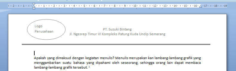 Detail Membuat Garis Kop Surat Nomer 35