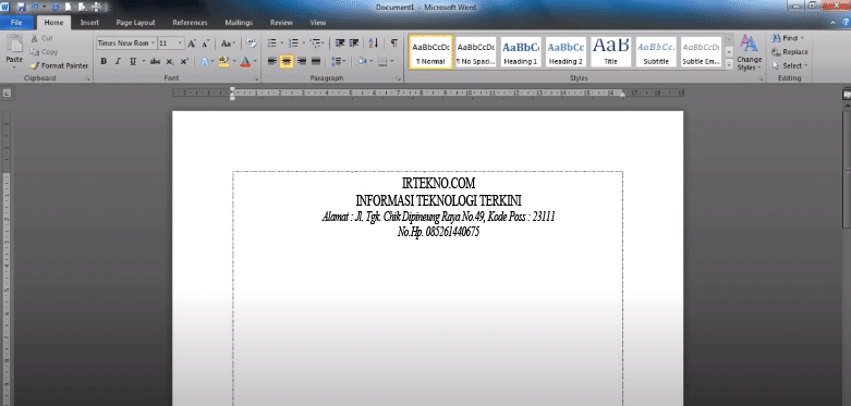 Detail Membuat Garis Kop Surat Nomer 52