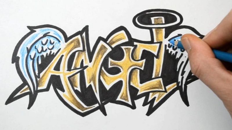 Detail Membuat Graffiti Nama Sendiri Nomer 27