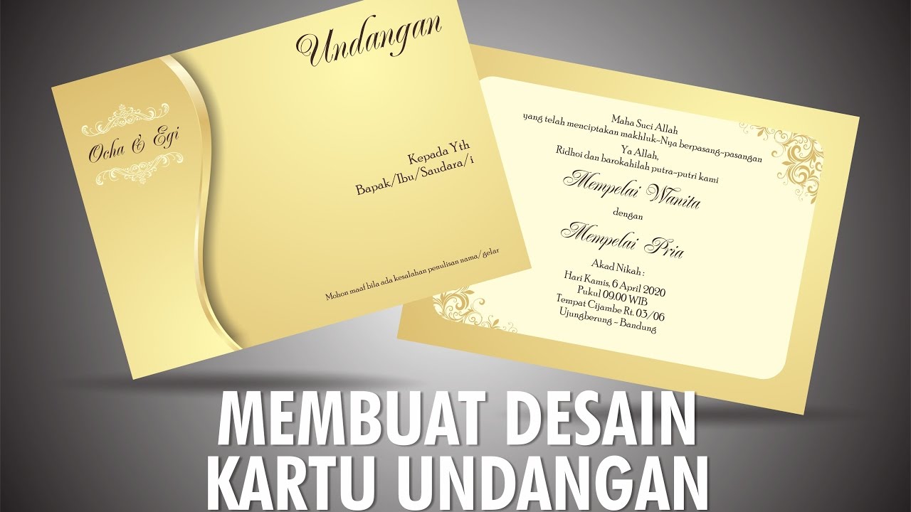 Detail Membuat Kartu Undangan Nomer 13