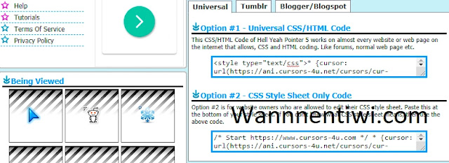 Detail Membuat Kursor Gambar Di Blog Nomer 11