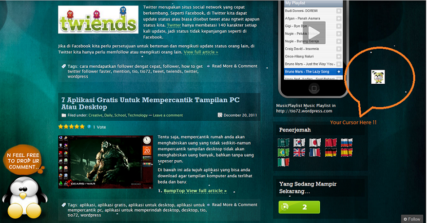 Detail Membuat Kursor Gambar Di Blog Nomer 32