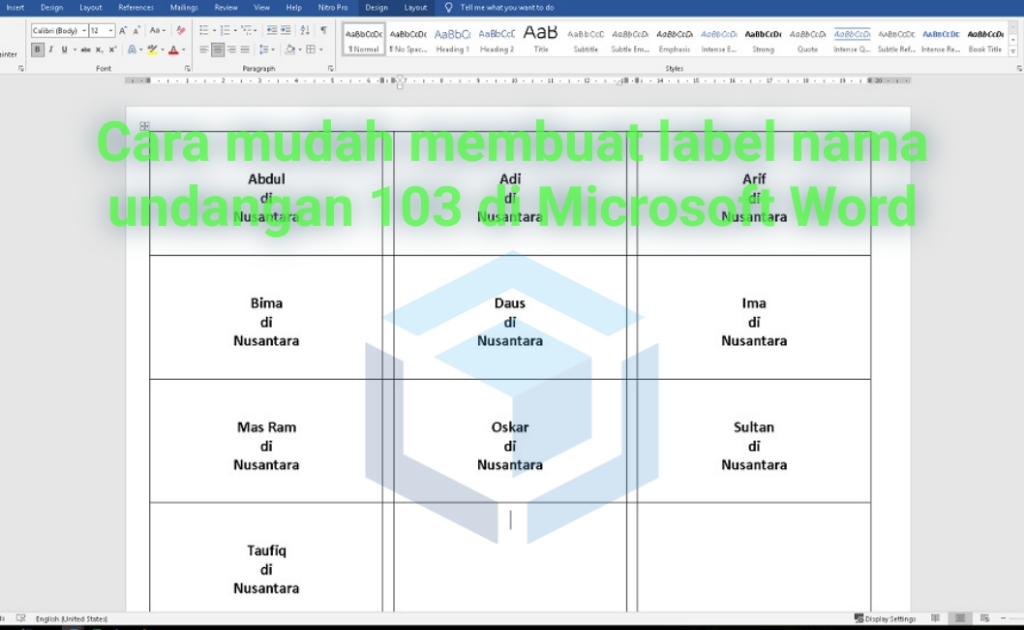 Detail Membuat Label Undangan 103 Nomer 21