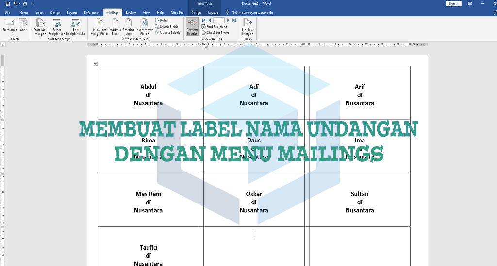 Detail Membuat Label Undangan 103 Nomer 38