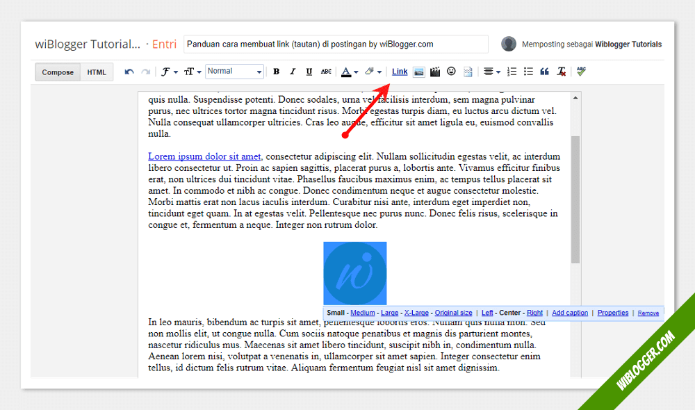 Membuat Link Pada Gambar Di Blog - KibrisPDR