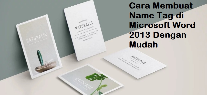 Detail Membuat Name Tag Di Word Nomer 21