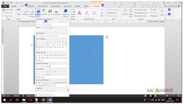 Detail Membuat Name Tag Di Word Nomer 6