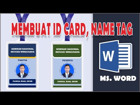 Detail Membuat Name Tag Di Word Nomer 50