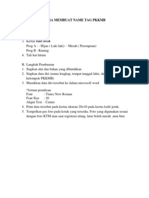 Detail Membuat Name Tag Di Word Nomer 55