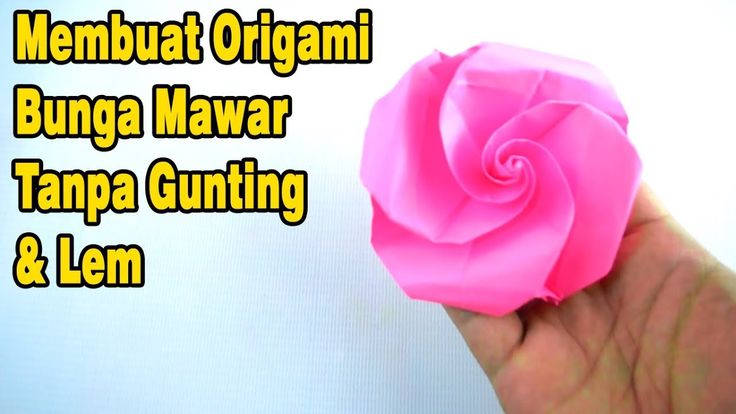 Detail Membuat Origami Bunga Mawar Nomer 21