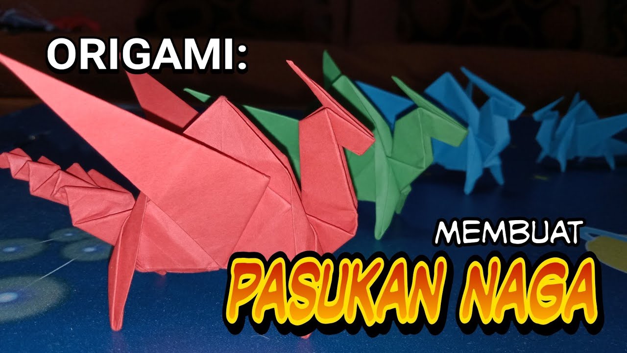 Detail Membuat Origami Naga Nomer 26