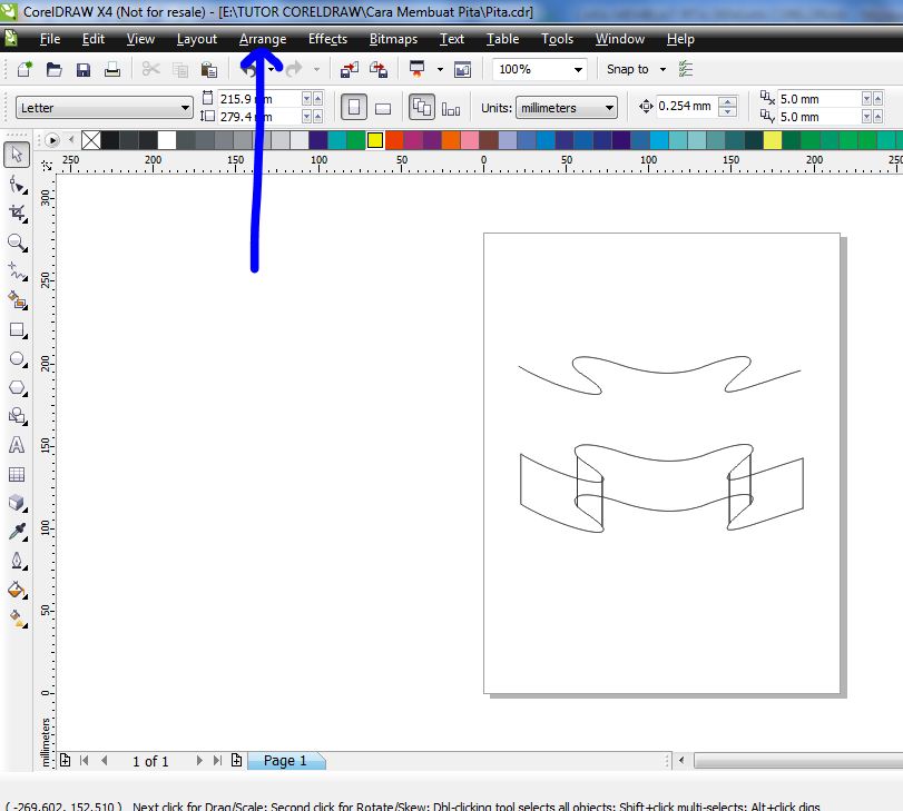 Detail Membuat Pita Di Corel Nomer 10