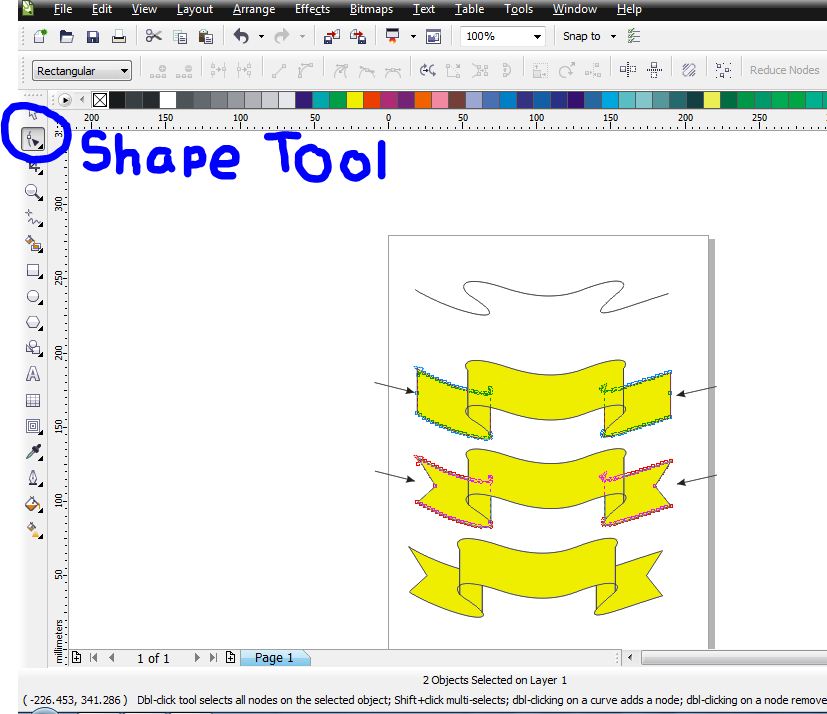 Detail Membuat Pita Di Corel Nomer 14