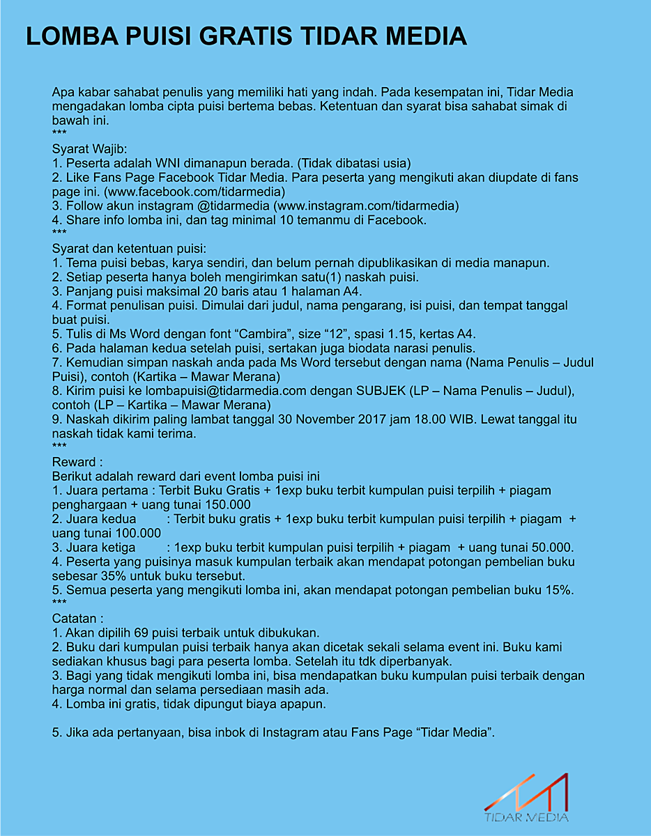 Detail Membuat Puisi Bebas Nomer 16