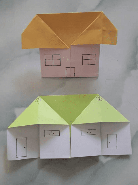 Detail Membuat Rumah Dari Kertas Origami Nomer 8