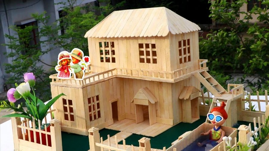 Detail Membuat Rumah Dari Stik Es Krim Nomer 51