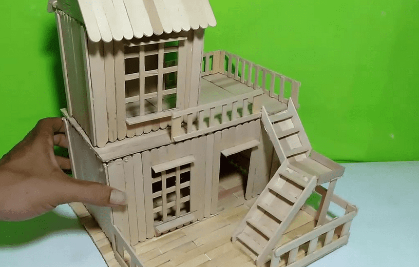 Detail Membuat Rumah Sederhana Dari Stik Es Krim Nomer 26