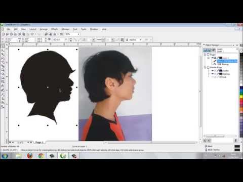 Membuat Siluet Dengan Corel - KibrisPDR