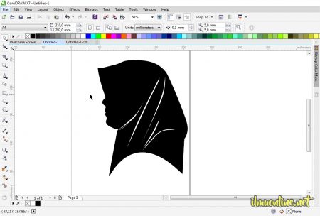 Detail Membuat Siluet Dengan Corel Nomer 2