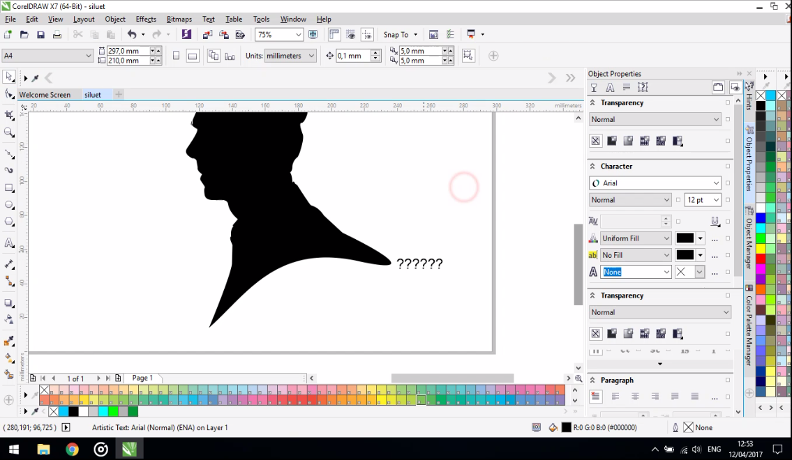Detail Membuat Siluet Dengan Corel Nomer 12