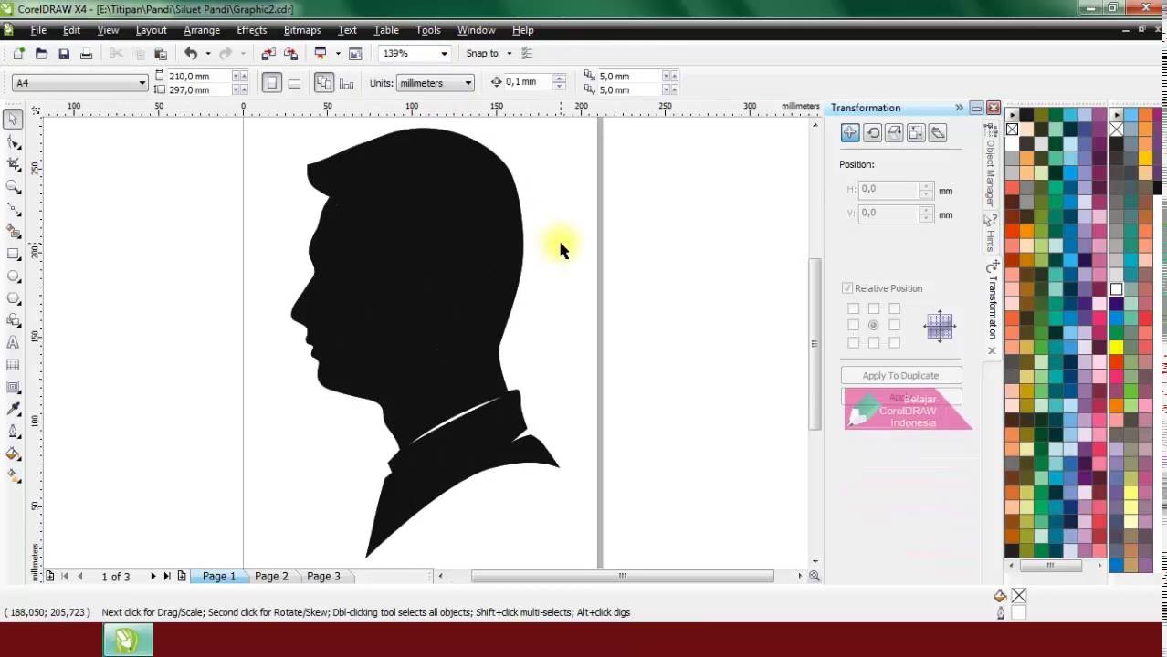 Detail Membuat Siluet Dengan Corel Nomer 3