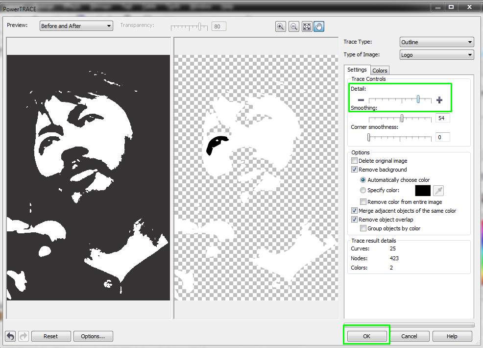 Detail Membuat Siluet Dengan Corel Nomer 30