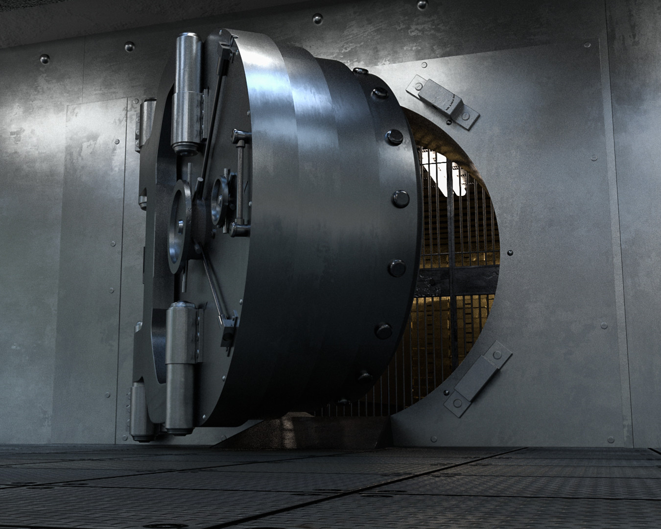 Detail Picture Of A Bank Vault Nomer 23