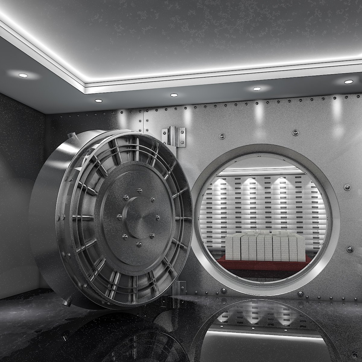 Detail Picture Of A Bank Vault Nomer 30