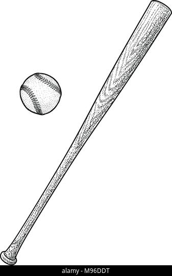 Detail Picture Of A Baseball Bat And Ball Nomer 54