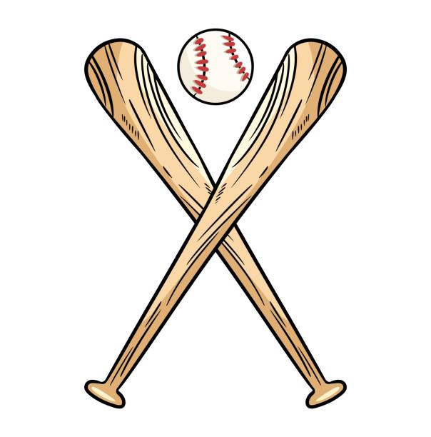 Detail Picture Of A Baseball Bat And Ball Nomer 56