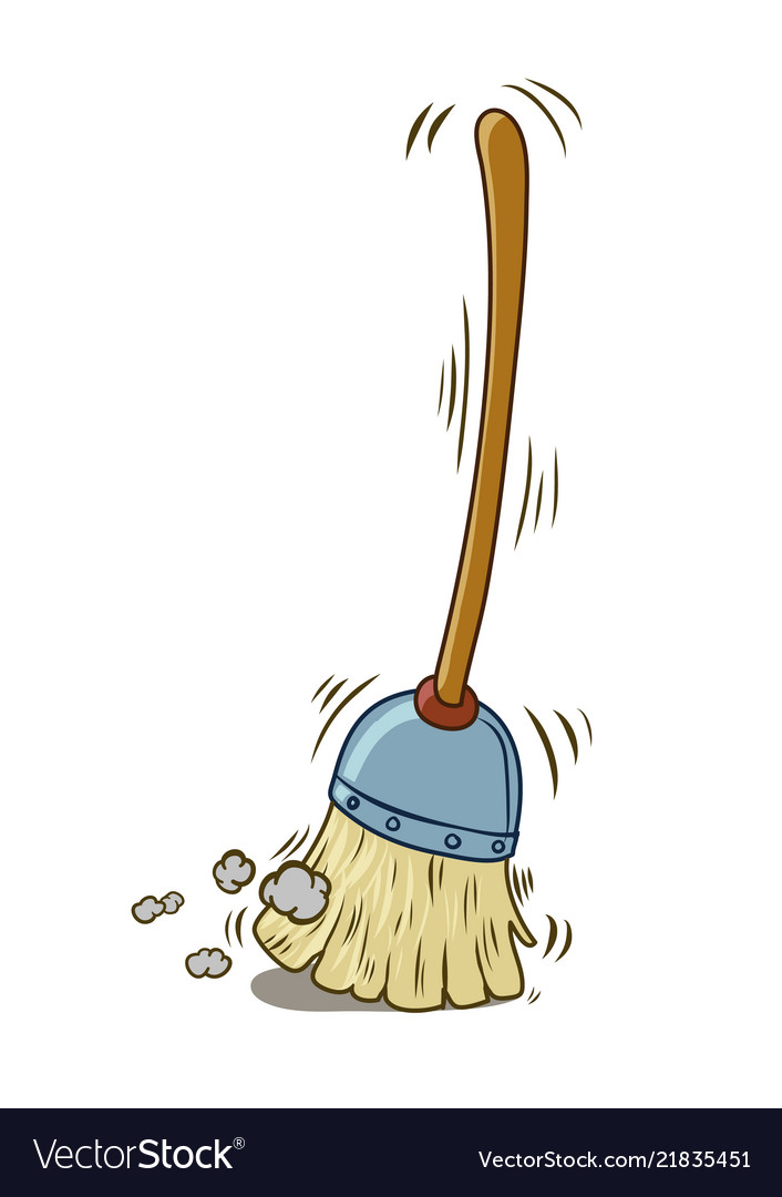 Detail Picture Of A Broom Sweeping Nomer 2