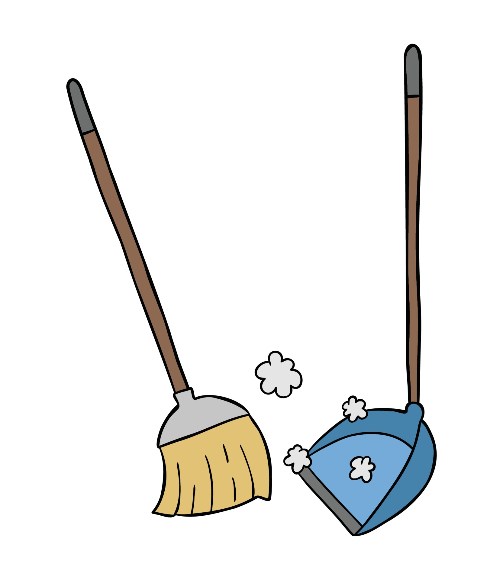 Detail Picture Of A Broom Sweeping Nomer 19