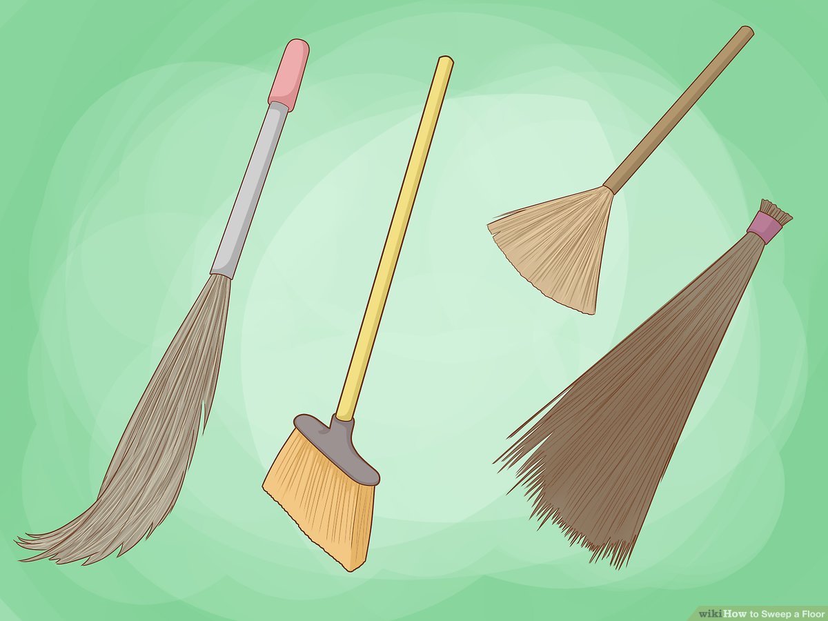 Detail Picture Of A Broom Sweeping Nomer 21