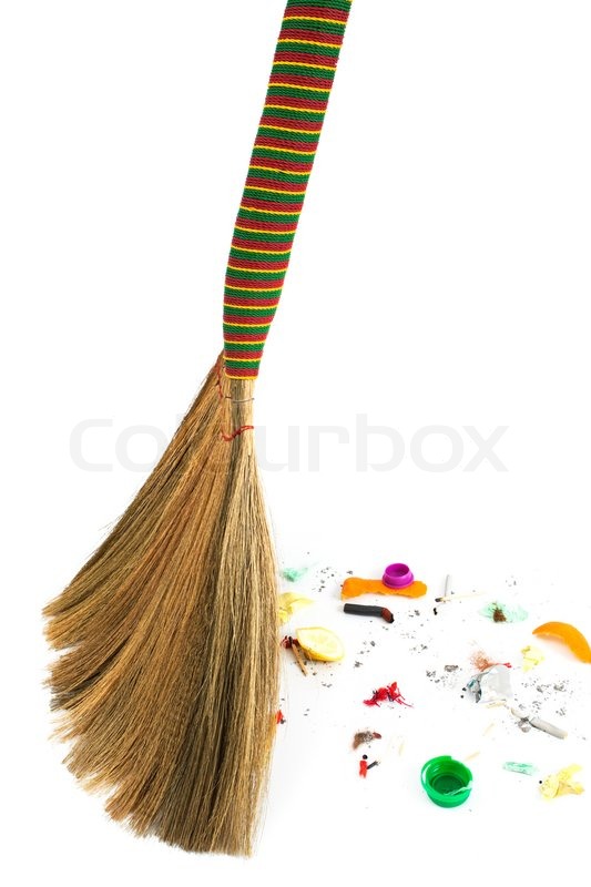 Detail Picture Of A Broom Sweeping Nomer 5