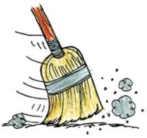 Detail Picture Of A Broom Sweeping Nomer 6