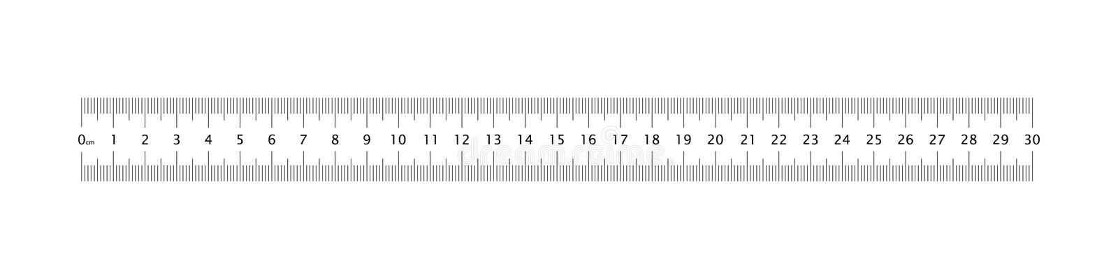 Detail Picture Of A Centimeter Ruler Nomer 24