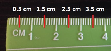 Detail Picture Of A Centimeter Ruler Nomer 35
