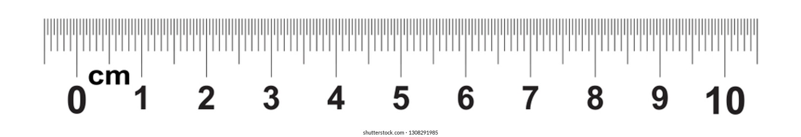 Detail Picture Of A Centimeter Ruler Nomer 10
