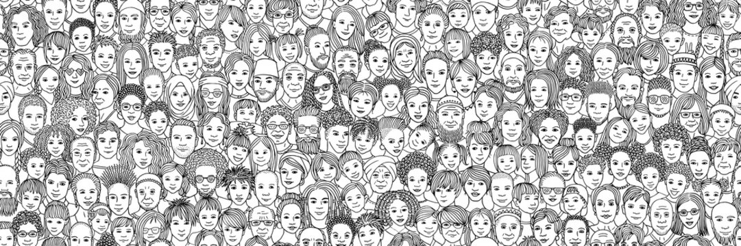 Detail Picture Of A Crowd Of People Nomer 56