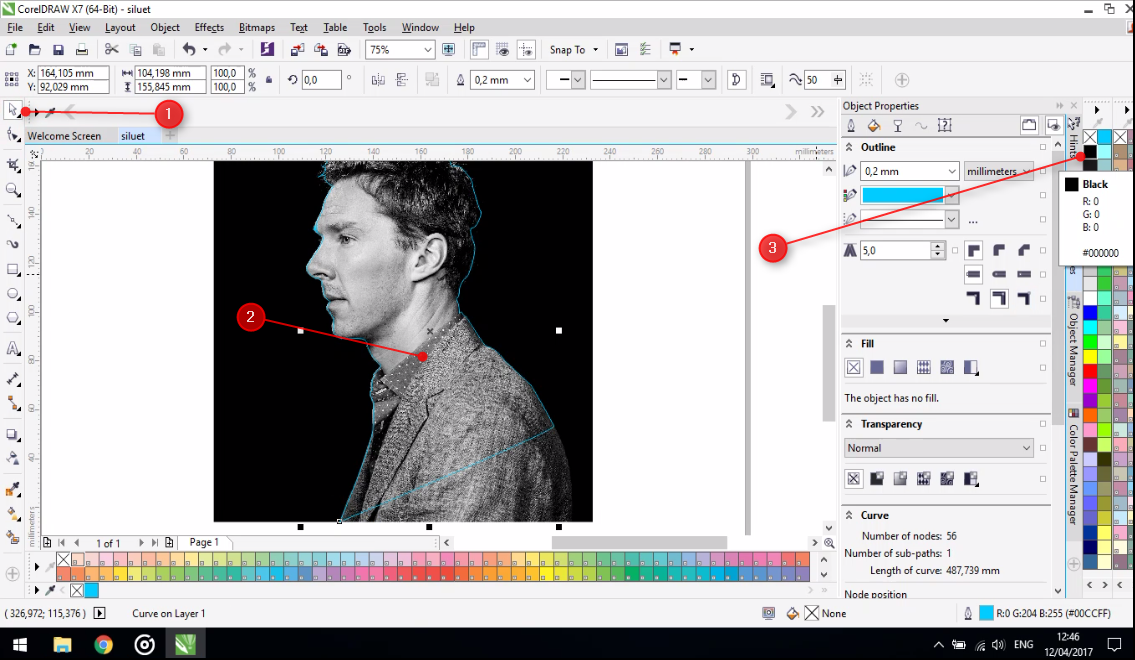 Detail Membuat Siluet Di Corel Nomer 18