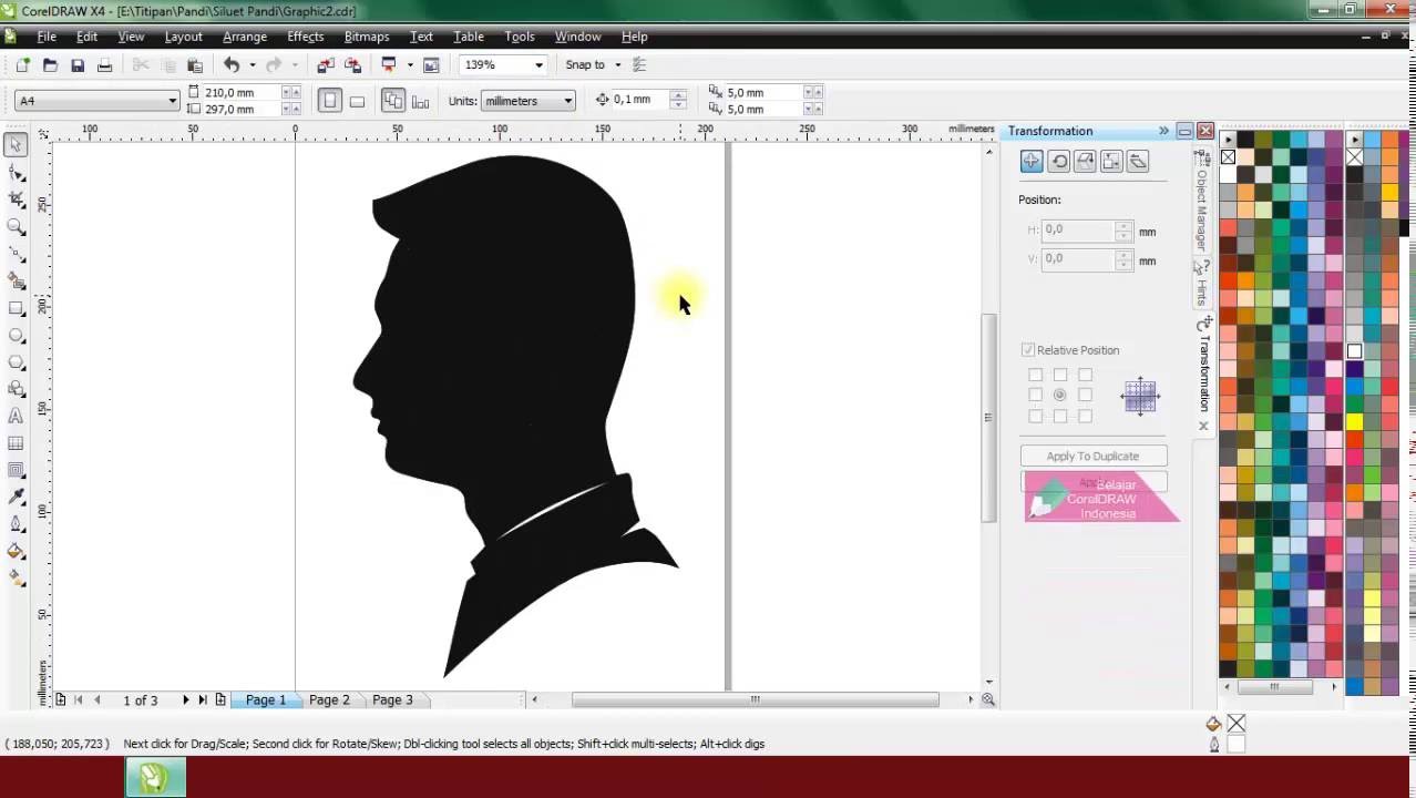 Detail Membuat Siluet Di Corel Nomer 4